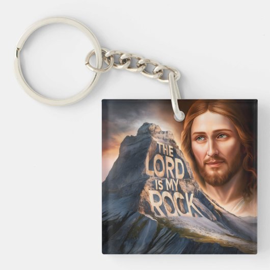 Goddelijke Verlosser: De Heer is mijn rots Sleutelhanger (Voorkant)