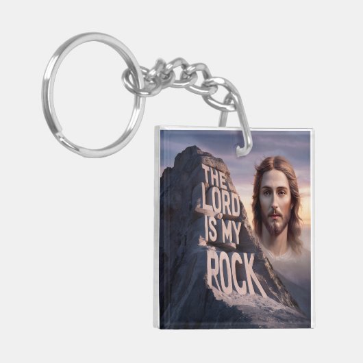 Goddelijke Verlosser: De Heer is mijn rots Sleutelhanger (Voorkant Links)
