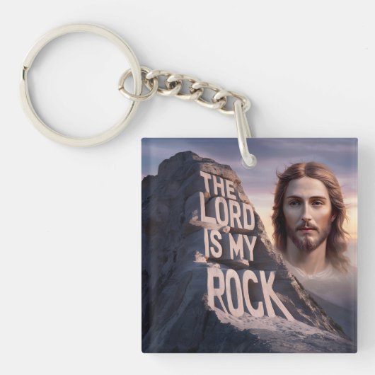 Goddelijke Verlosser: De Heer is mijn rots Sleutelhanger (Voorkant)
