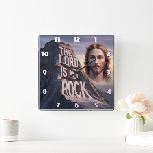 Goddelijke Verlosser: De Heer is mijn rots Vierkante Klok (Huis)