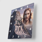 Goddelijke Verlosser: De Heer is mijn rots Vierkante Klok (Hoek)