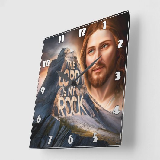 Goddelijke Verlosser: De Heer is mijn rots Vierkante Klok (Hoek)