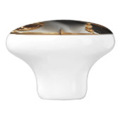 Goddelijke Versiering Jezus kijken in de hemel Keramische Knop (Zijkant)