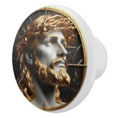 Goddelijke Versiering Jezus kijken in de hemel Keramische Knop (Rechts)