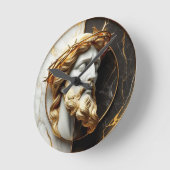 Goddelijke Versiering Jezus kijken in de hemel Ronde Klok (Hoek)