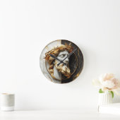 Goddelijke Versiering Jezus kijken in de hemel Ronde Klok (Huis)