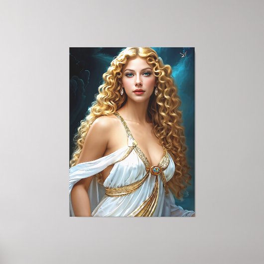 "Goddelijke visie van Aphrodite" Canvas Afdruk (Voorkant)