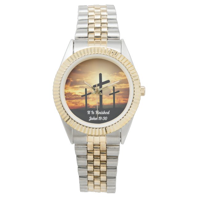 Goddelijke voltooiing: 'Het is klaar' Vrouwen kijk Horloge (Voorkant)