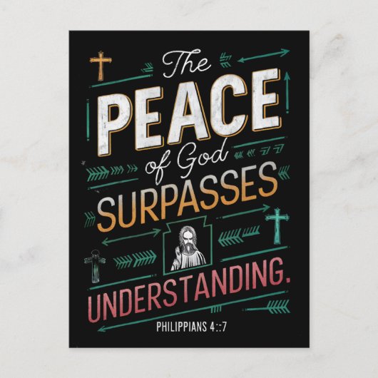 Goddelijke Vrede Graphic Briefkaart (Voorkant)