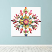 Goddelijke Vrouwelijke Bloemenenergie Een geschenk Canvas Afdruk (Insitu (Houten vloer))