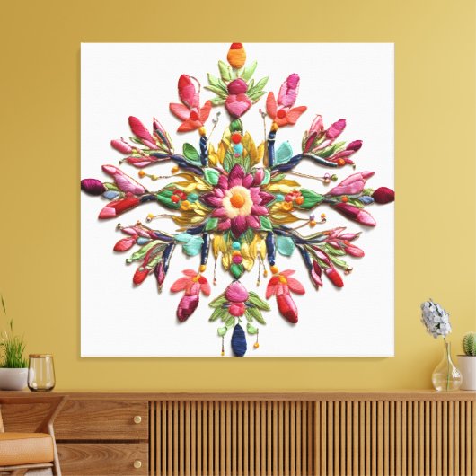Goddelijke Vrouwelijke Bloemenenergie Een geschenk Canvas Afdruk (Insitu (Woonkamer))
