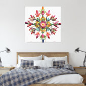 Goddelijke Vrouwelijke Bloemenenergie Een geschenk Canvas Afdruk (Insitu (Slaapkamer))