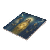 Goddelijke Vrouwelijke Drieluik Tegeltje (Zijkant)