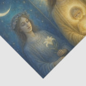 Goddelijke Vrouwelijke Drieluik Tissuepapier (Detail)