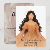 Goddelijke Vrouwelijke Energie Wenskaart - Yasumi  (Voorkant / Achterkant)