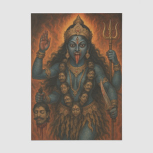 Goddelijke Vrouwelijke Kali Godin Tissuepapier