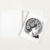 Goddelijke Vrouwelijke Mandala Art Floral Crystal  Planner (Display)