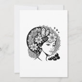 Goddelijke Vrouwelijke Mandala Bloemen Kristal Uit Kaart (Voorkant)