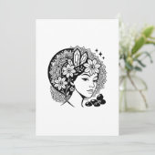 Goddelijke Vrouwelijke Mandala Bloemen Kristal Uit Kaart (Staand voorkant)