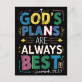 Goddelijke wijsheid: Gods plannen zijn altijd het  Briefkaart (Voorkant)