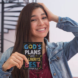 Goddelijke wijsheid: Gods plannen zijn altijd het  Briefkaart