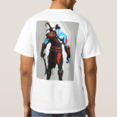 "Goddelijke woede: Laat de God van de Oorlog los" T-shirt (Achterkant)