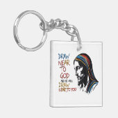 Goddelijke woorden: Jezus inspireert Sleutelhanger (Voorkant Links)
