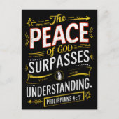 Goddelijke woorden op God overtreft begrip Briefkaart (Voorkant)