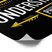 Goddelijke woorden op God overtreft begrip Poster (Hoek)