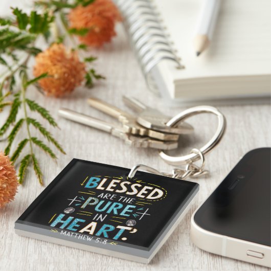 Goddelijke zegeningen: een Bijbelse verlichting Sleutelhanger (Voorkant Rechts)
