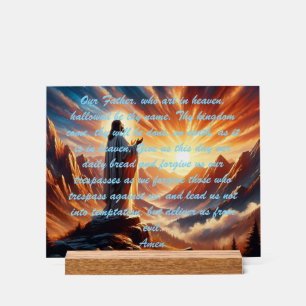 Goddelijke zonsondergang: inspiratie voor het gebe acryl bord
