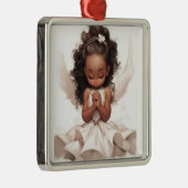 Goddelijke Zwarte Engel Intercessies Metalen Ornament (Rechts)