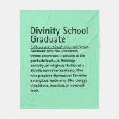 Goddelijkheidsschool afstuderen fleece deken (Voorkant)