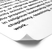 Goddelijkheidsschool afstuderen poster (Hoek)