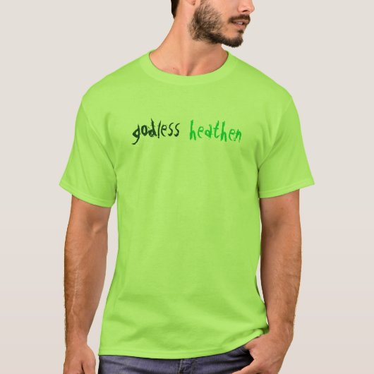 goddeloos, heide t-shirt (Voorkant)