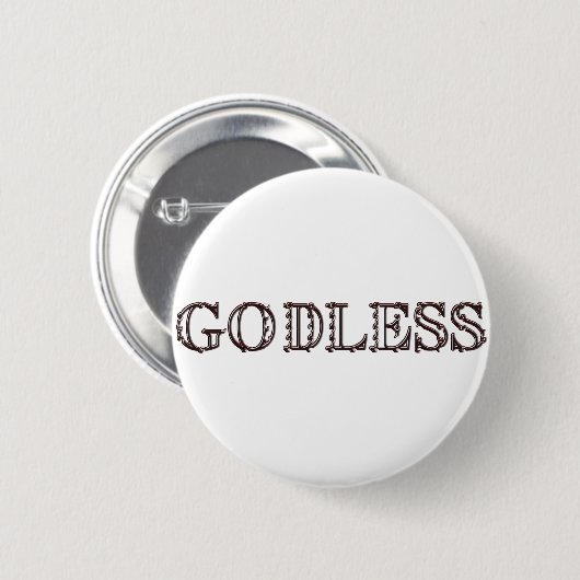 goddeloos ronde button 5,7 cm (Voorkant /achterkant)