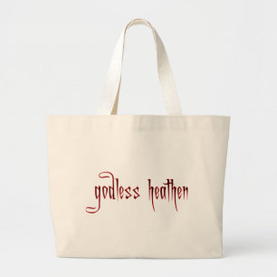 goddelooze heidens grote tote bag