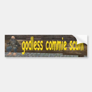goddeloze komiekreet bumpersticker