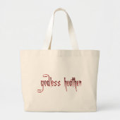 goddeloze kop grote tote bag (Voorkant)