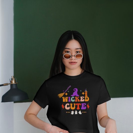 goddeloze schattige kleurrijke Halloween T-shirt