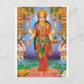 goddes laxshmi briefkaart (Voorkant)