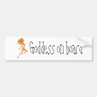 Goddess aan boord bumpersticker