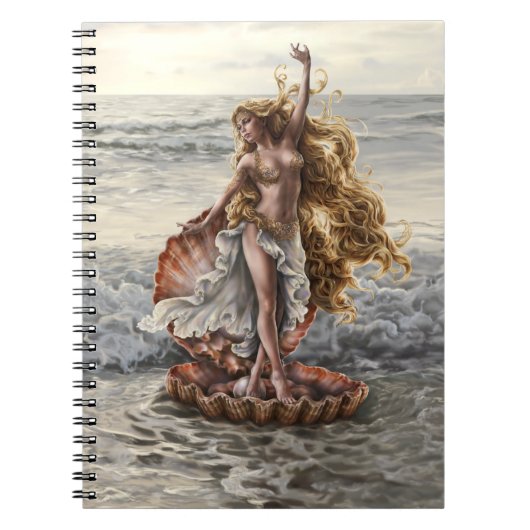 Goddess Aphrodite-laptop van kunstenaar Lindsay Ar Notitieboek (Voorkant)