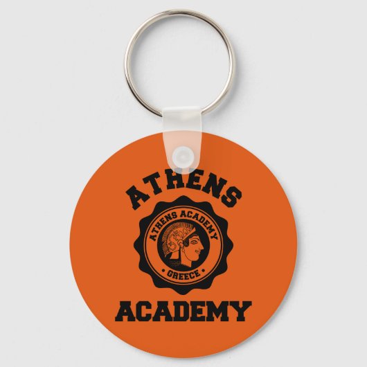 Goddess Athena - Athens Academy Seal Sleutelhanger (Voorkant)