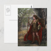 Goddess Athena Briefkaart door Artist Lindsay Arch (Voorkant / Achterkant)