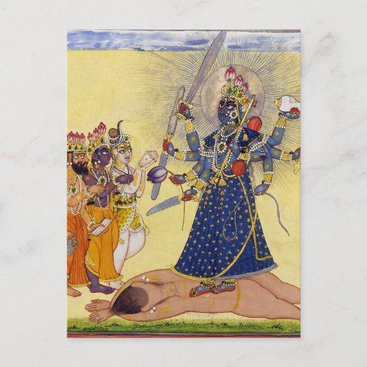 Goddess Bhadrakali Worloaded by the Gods 1675 Briefkaart (Voorkant)