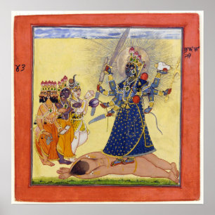 Goddess Bhadrakali Worloaded by the Gods 1675 Poster