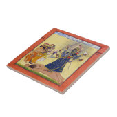 Goddess Bhadrakali Worloaded by the Gods 1675 Tegeltje (Zijkant)