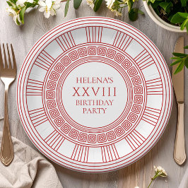 Goddess Birthday Party in pink Papieren Bordje