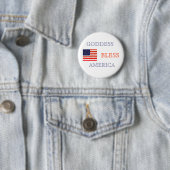 GODDESS BLESS AMERICA RONDE BUTTON 5,7 CM (In situ)